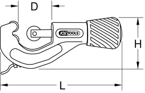 Teleskop-Rohrabschneider für Edelstahl (Inox) Rohre, 3-38mm