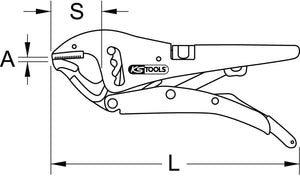 Self grip wrench, wheel adjustment, 0-55mm