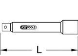 Rallonge 1/2" avec revêtement isolant et arrêt, 250 mm