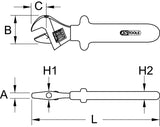 Rollgabelschlüssel mit Schutzisolierung, 27mm