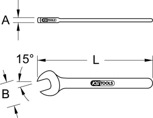 Ratschen-Maulschlüssel mit Schutzisolierung, 12 mm