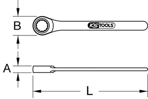 STAINLESS STEEL Single ring wrench, 36mm