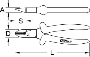 ULTIMATEplus Diagonal-Seitenschneider, 125mm