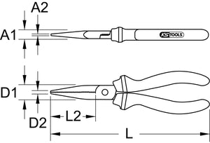 ULTIMATEplus flat pliers, 160mm