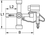 Universal-Schaltschrankschlüssel, 71mm