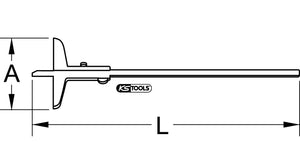 Depth gauge, 0-400mm