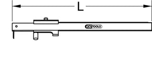 Universal marking gauge with stop roller, 200mm