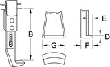 Griffes longues pour extracteur, 400 mm, Ø 5 mm