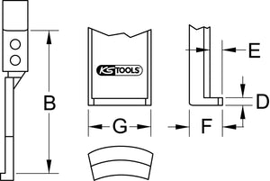 Griffes fines pour extracteur, 300 mm, Ø 5 mm