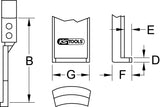 Griffes fines pour extracteur, 200 mm, Ø 3,6 mm