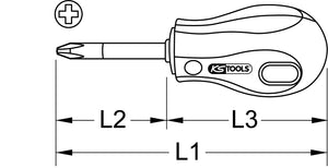 ERGOTORQUE Stubby screwdriver, PH2