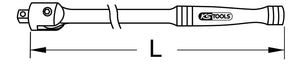 3/8" Poignée articulée longue CHROMEplus, 450 mm