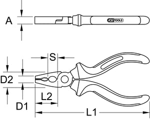 TITANplus Combination pliers, 160mm